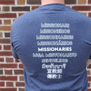 PIME "Missionaries" Multilingual T-Shirt Navy
